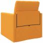 Preview: Boden-Sofa-Bett 2-in-1 Dunkelgelb 74x77x81 cm Stoff