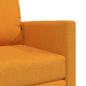 Preview: Boden-Sofa-Bett 2-in-1 Dunkelgelb 74x77x81 cm Stoff