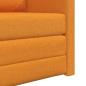 Preview: Boden-Sofa-Bett 2-in-1 Dunkelgelb 74x77x81 cm Stoff