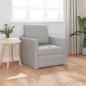 Preview: ARDEBO.de - Schlafsofa 2-in-1 Wolken-Grau 74x77x81 cm Stoff