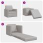 Preview: Schlafsofa 2-in-1 Wolken-Grau 74x77x81 cm Stoff
