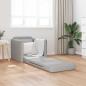 Preview: Schlafsofa 2-in-1 Wolken-Grau 74x77x81 cm Stoff
