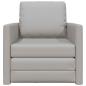 Preview: Schlafsofa 2-in-1 Wolken-Grau 74x77x81 cm Stoff
