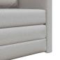 Preview: Schlafsofa 2-in-1 Wolken-Grau 74x77x81 cm Stoff