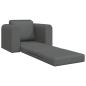 Preview: Boden Sofa Bett 2-in-1 Dunkelgrau 98x71x83 cm Stoff