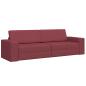 Preview: Futon-Sofa-Bett 2-in-1 Burgunderrot 245x150x60.5 cm Stoff