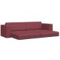Preview: Futon-Sofa-Bett 2-in-1 Burgunderrot 245x150x60.5 cm Stoff