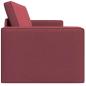 Preview: Futon-Sofa-Bett 2-in-1 Burgunderrot 245x150x60.5 cm Stoff
