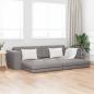 Preview: ARDEBO.de - Boden Sofa Bett 2-in-1 Taupe 245x150x60.5 cm Stoff