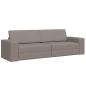 Preview: Boden Sofa Bett 2-in-1 Taupe 245x150x60.5 cm Stoff