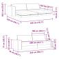 Preview: Boden Sofa Bett 2-in-1 Taupe 245x150x60.5 cm Stoff