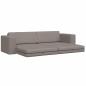 Preview: Boden Sofa Bett 2-in-1 Taupe 245x150x60.5 cm Stoff
