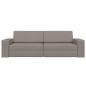 Preview: Boden Sofa Bett 2-in-1 Taupe 245x150x60.5 cm Stoff
