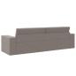 Preview: Boden Sofa Bett 2-in-1 Taupe 245x150x60.5 cm Stoff