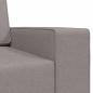 Preview: Boden Sofa Bett 2-in-1 Taupe 245x150x60.5 cm Stoff