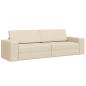Preview: Schlafsofa Creme 245 x 78 x 77 cm Stoff