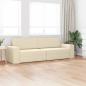Preview: Schlafsofa Creme 245 x 78 x 77 cm Stoff
