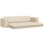 Preview: Schlafsofa Creme 245 x 78 x 77 cm Stoff