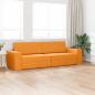 Preview: Boden Sofa Bett 2-in-1 Dunkelgelb 245x150x60.5 cm Stoff