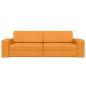 Preview: Boden Sofa Bett 2-in-1 Dunkelgelb 245x150x60.5 cm Stoff