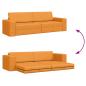 Preview: Boden Sofa Bett 2-in-1 Dunkelgelb 245x150x60.5 cm Stoff
