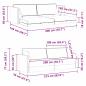 Preview: Boden-Sofa-Bett 2-in-1 Weinrot 213x144x60 cm Samt