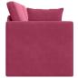 Preview: Boden-Sofa-Bett 2-in-1 Weinrot 213x144x60 cm Samt