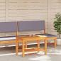 Preview: Couchtisch 90x50x45 cm Massives Akazienholz