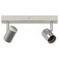 Preview: Deckenstrahler 2 Wege verstellbar gebürsteter Nickel E27