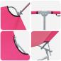 Preview: Klappbare Sonnenliegen 2 Stk mit Sonnendach Rosa 600D Oxford-Stoff