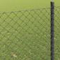 Preview: Kettenzaun Grau 1,2x10 m Stahl
