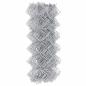 Preview: Kettenlinkzaun 0,4x25 m galvanisierter Stahl