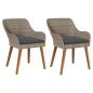 Preview: Gartenstühle mit Kissen 2 Stück Schwarz Poly Rattan