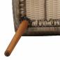 Preview: Gartenstühle mit Kissen 2 Stück Schwarz Poly Rattan