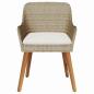 Preview: Gartenstühle mit Kissen 2 Stück Beige Poly Rattan