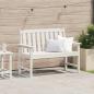 Preview: ARDEBO.de - Gartenbank Weiß 120 cm HDPE