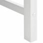Preview: Gartenbank Weiß 120 cm HDPE