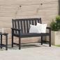 Preview: ARDEBO.de - Gartenbank Schwarz 120 cm HDPE