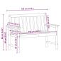 Preview: Gartenbank Schwarz 120 cm HDPE