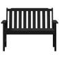 Preview: Gartenbank Schwarz 120 cm HDPE