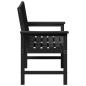 Preview: Gartenbank Schwarz 120 cm HDPE