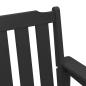 Preview: Gartenbank Schwarz 120 cm HDPE