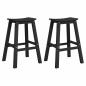 Preview: Barhocker 2er Set Schwarz HDPE