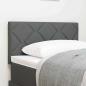 Preview: ARDEBO.de - Kopfteil Diamantblöcke Design Dunkelgrau 80 cm Stoff