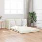 Preview: ARDEBO.de - Loveseat 2-Sitzer Creme Stoff, Holz 2-Sitzer Platz für mehrere