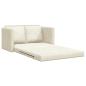 Preview: Loveseat 2-Sitzer Creme Stoff, Holz 2-Sitzer Platz für mehrere