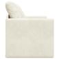 Preview: Loveseat 2-Sitzer Creme Stoff, Holz 2-Sitzer Platz für mehrere