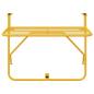 Preview: Faltbarer Hängender Balkontisch in Senfgelb - 60x40 cm, Stahl