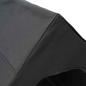 Preview: Hundehütte Schwarze Oxford-Stoff und Stahl