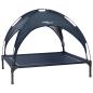 Preview: Erhöhtes Hundebett mit Abnehmbarem Dach Marineblau XL Stahl